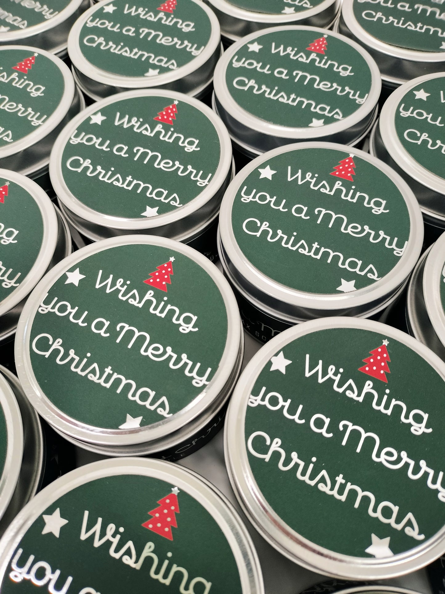 Candle Tin - Wishing You a Merry Christmas – Cinnamon Spice